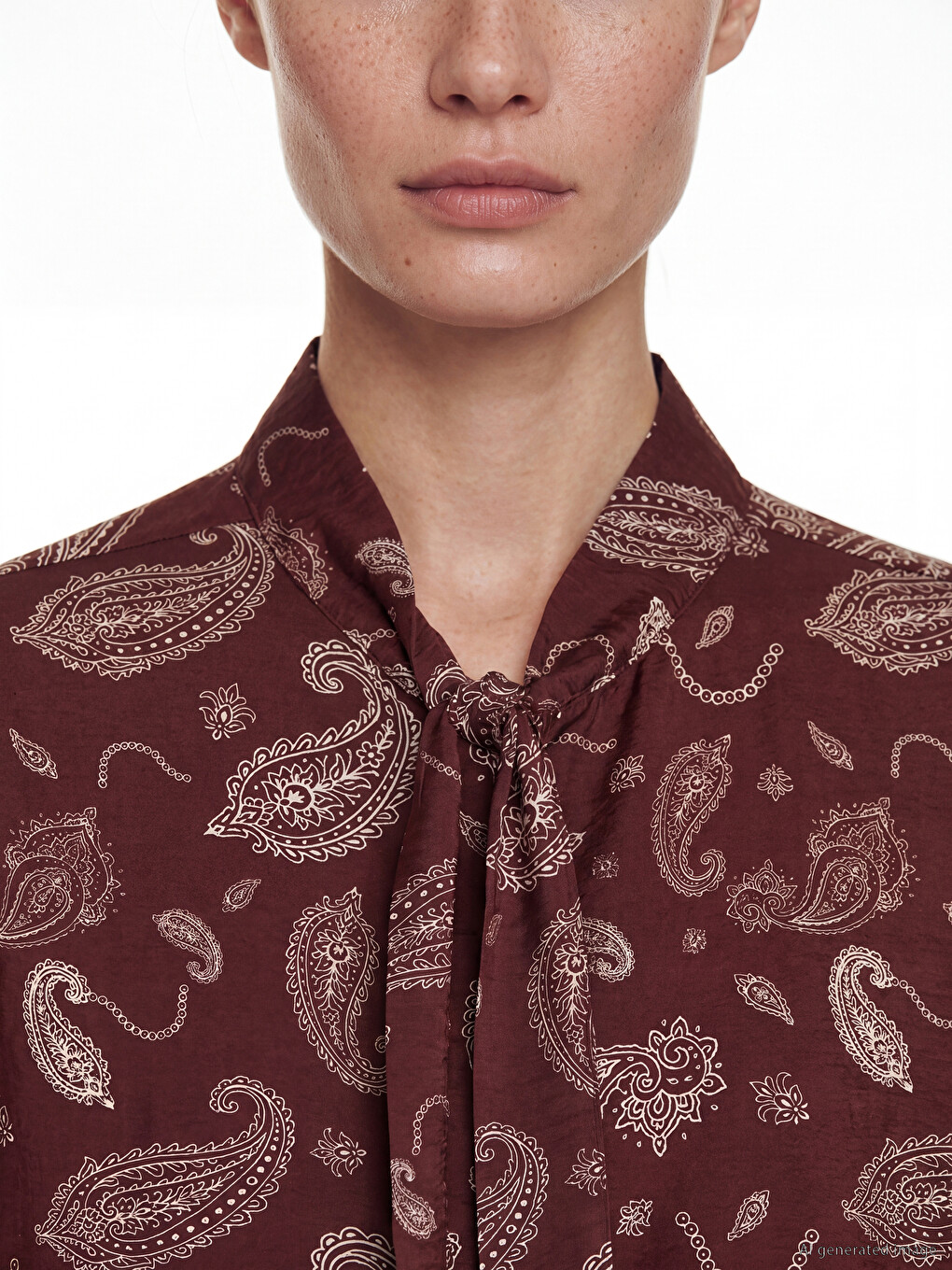 Žena Smeđa Bluza-2