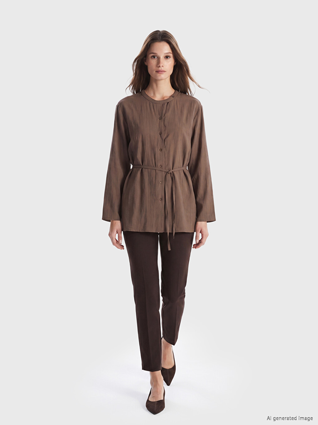 Sash Women's Shirt Tunic-1