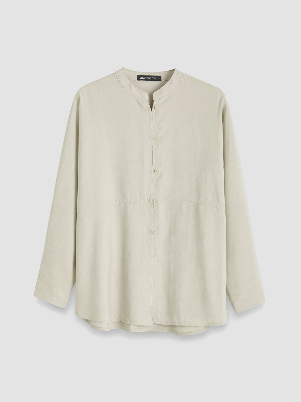Grandad Collar Oversize Women's Shirt Tunic-4
