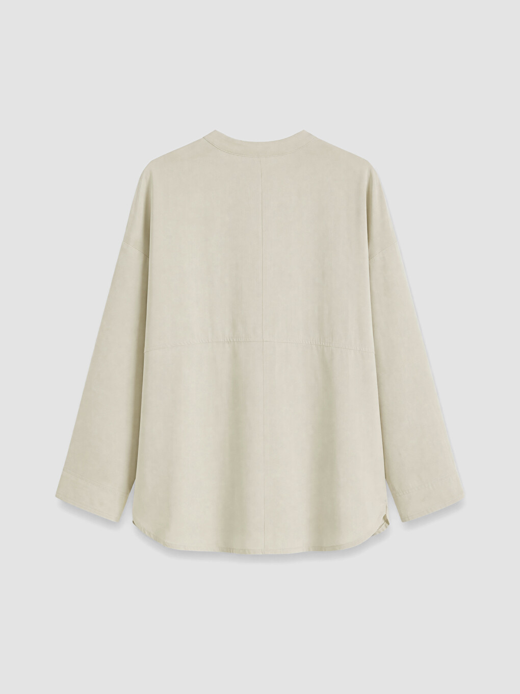 Grandad Collar Oversize Women's Shirt Tunic-6
