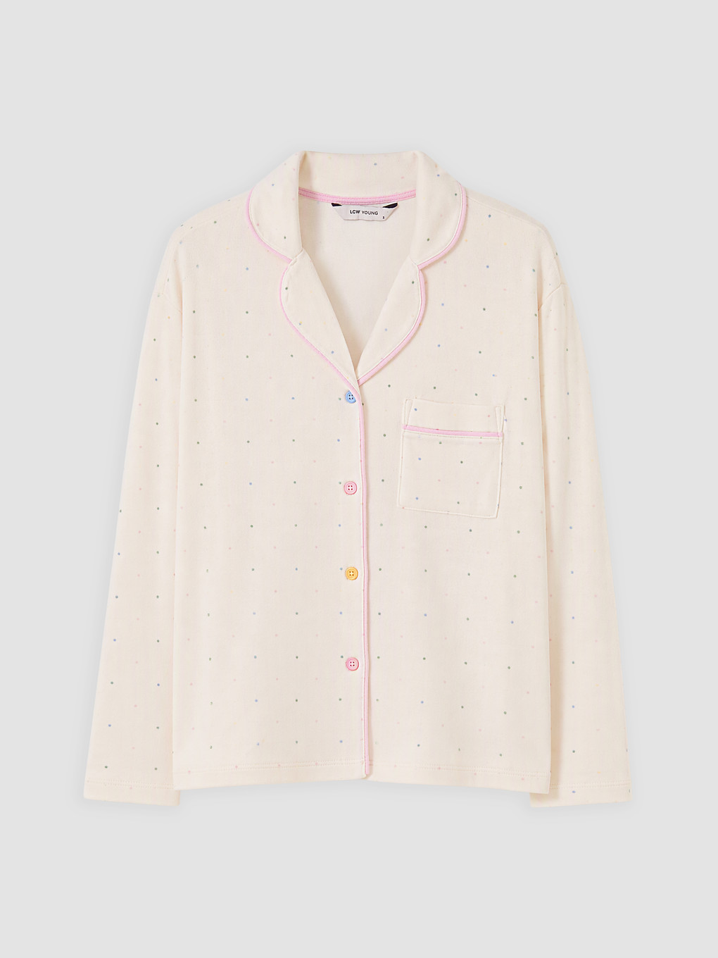 Ensemble De Pyjama Pour Femme À Motifs À Manches Longues Avec Col De Chemise-5