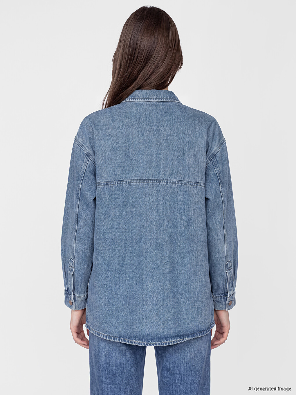 Woman Indigo Denim Jacket-3
