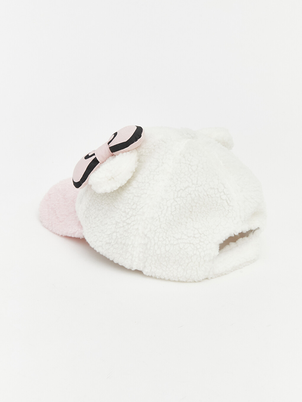 Beyaz Hello Kitty Nakışlı Kız Çocuk Kep Şapka-2