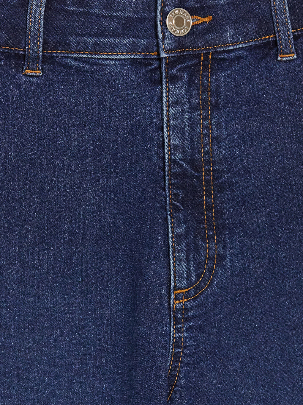 Wideleg Kadın Jean Pantolon-5
