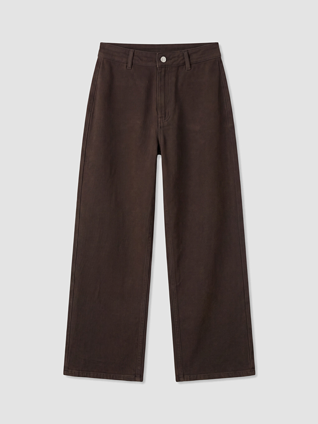 Yüksek Bel Wideleg Fit Kadın Jean Pantolon-4