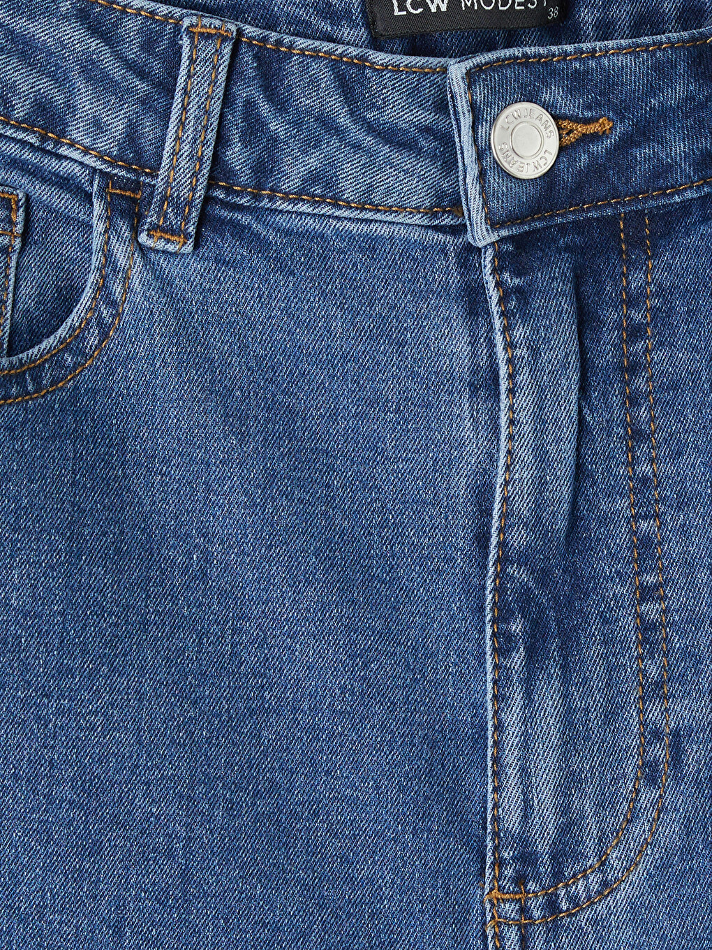 High Waisted Straight Fit Women's Jeans-5
