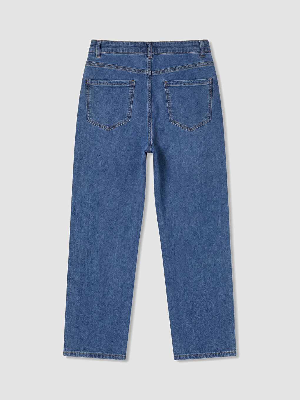 High Waisted Straight Fit Women's Jeans-6