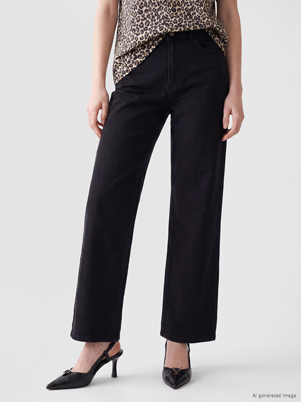 Slim Fit Kadın Jean Pantolon-1