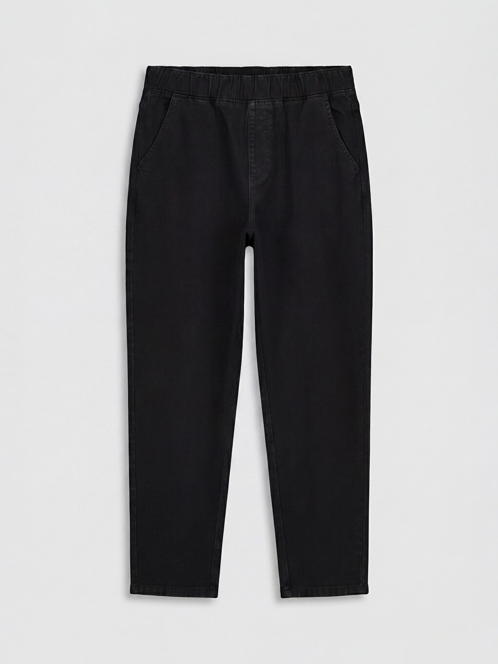 Elastic Waist Carrot Fit Women's Jeans-4