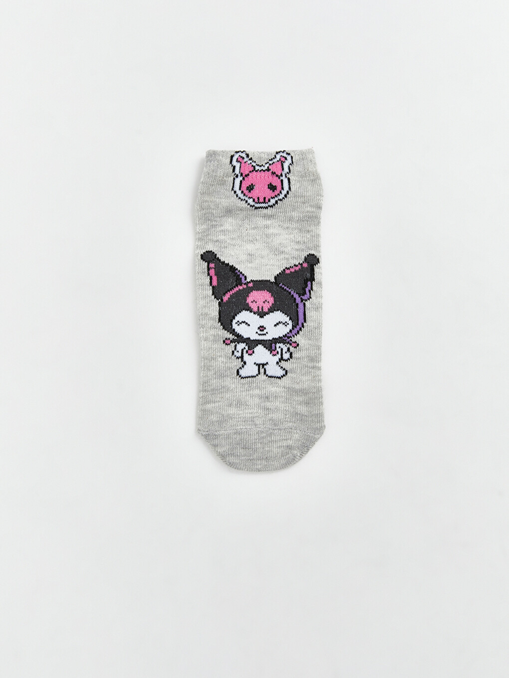 Kuromi Patterned Girls' Trainer Socks