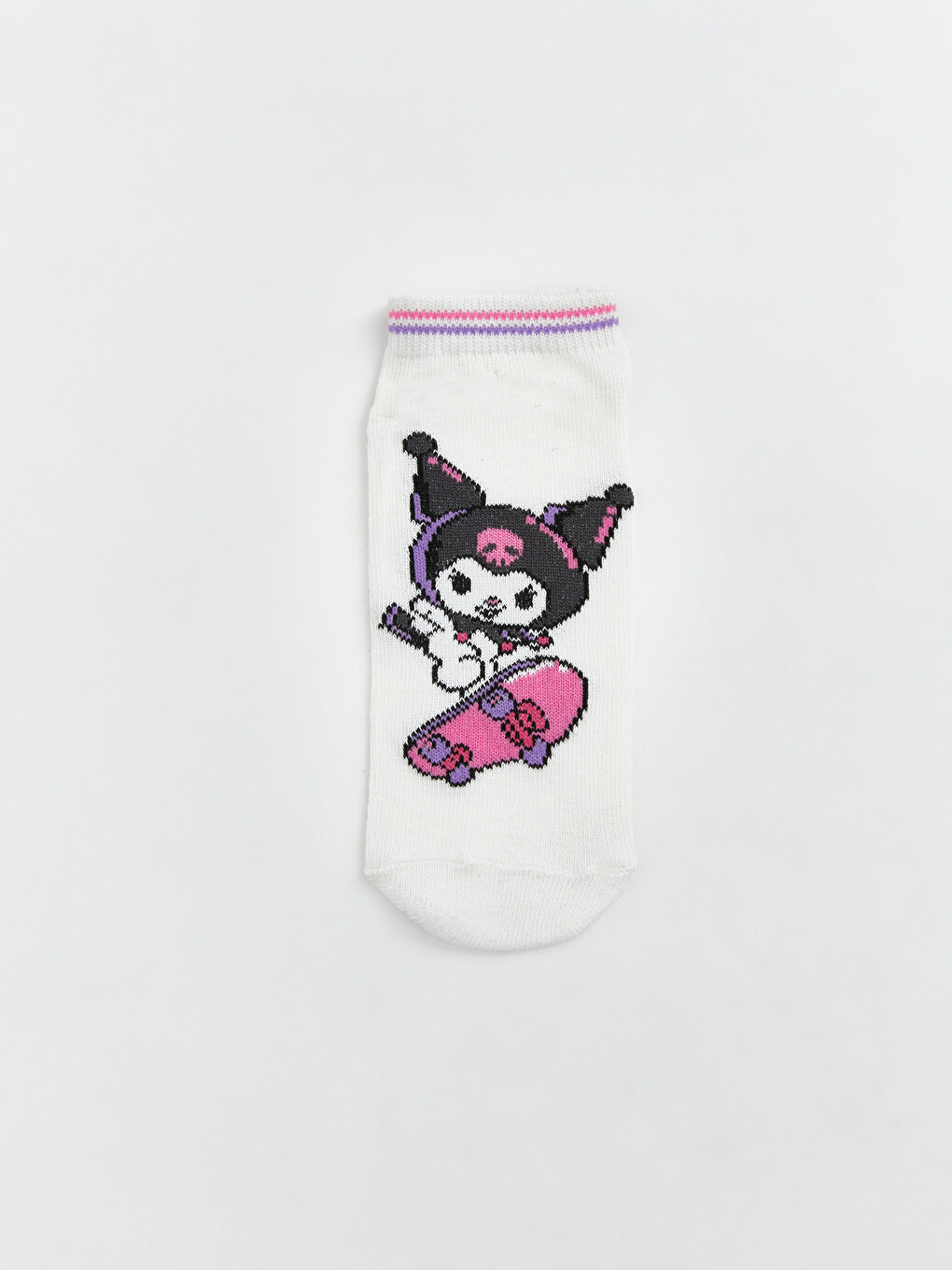 Kuromi Licensed Girls' Trainer Socks 5 Pack-5