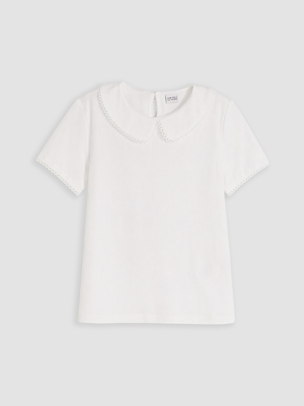 Tricou Pentru Fete Cu Guler Peter Pan-1
