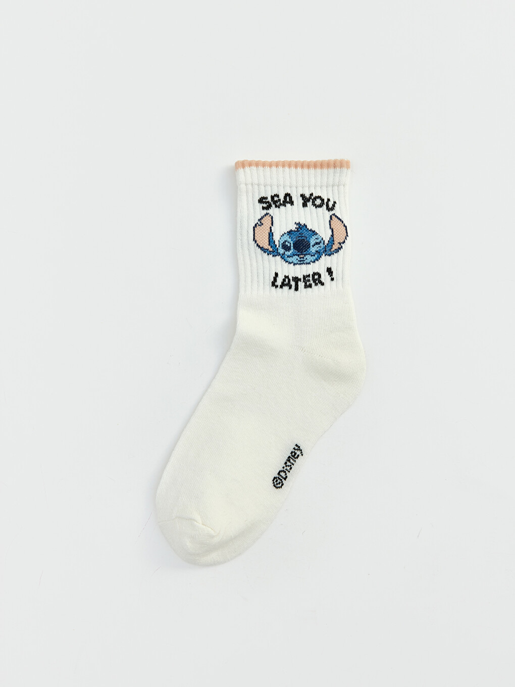 Lilo & Stitch Baskılı Kız Çocuk Soket Çorap 5'li Paket-2