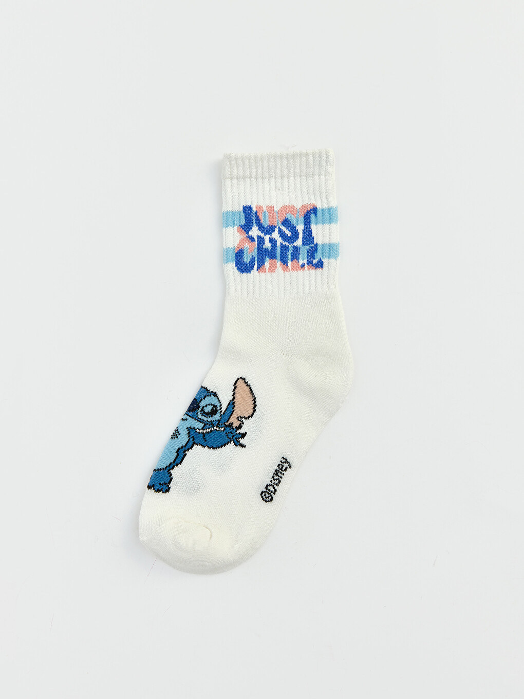 Lilo & Stitch Baskılı Kız Çocuk Soket Çorap 5'li Paket-5