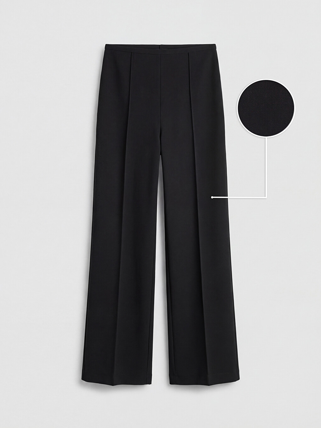 Geniş Paça Krep Kadın Pantolon-4