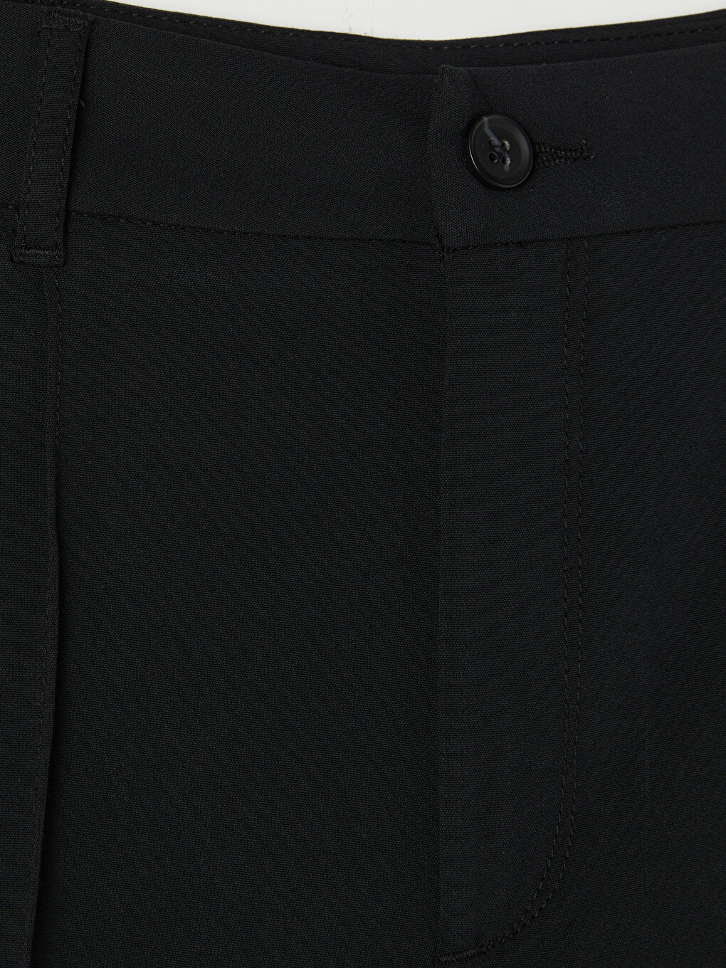 Pleated Wide Leg Regular Fit Women's Trousers-5