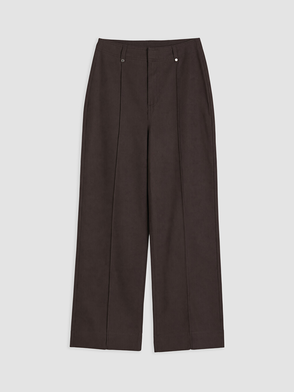 Pantalon Brun Femme-4