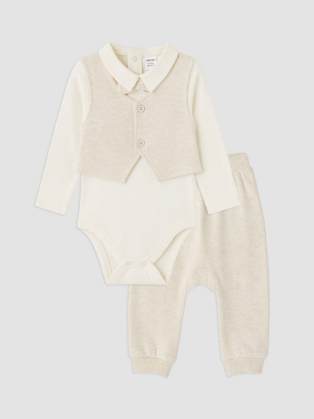 Vest Looking Baby Boys' Body And Pants Set