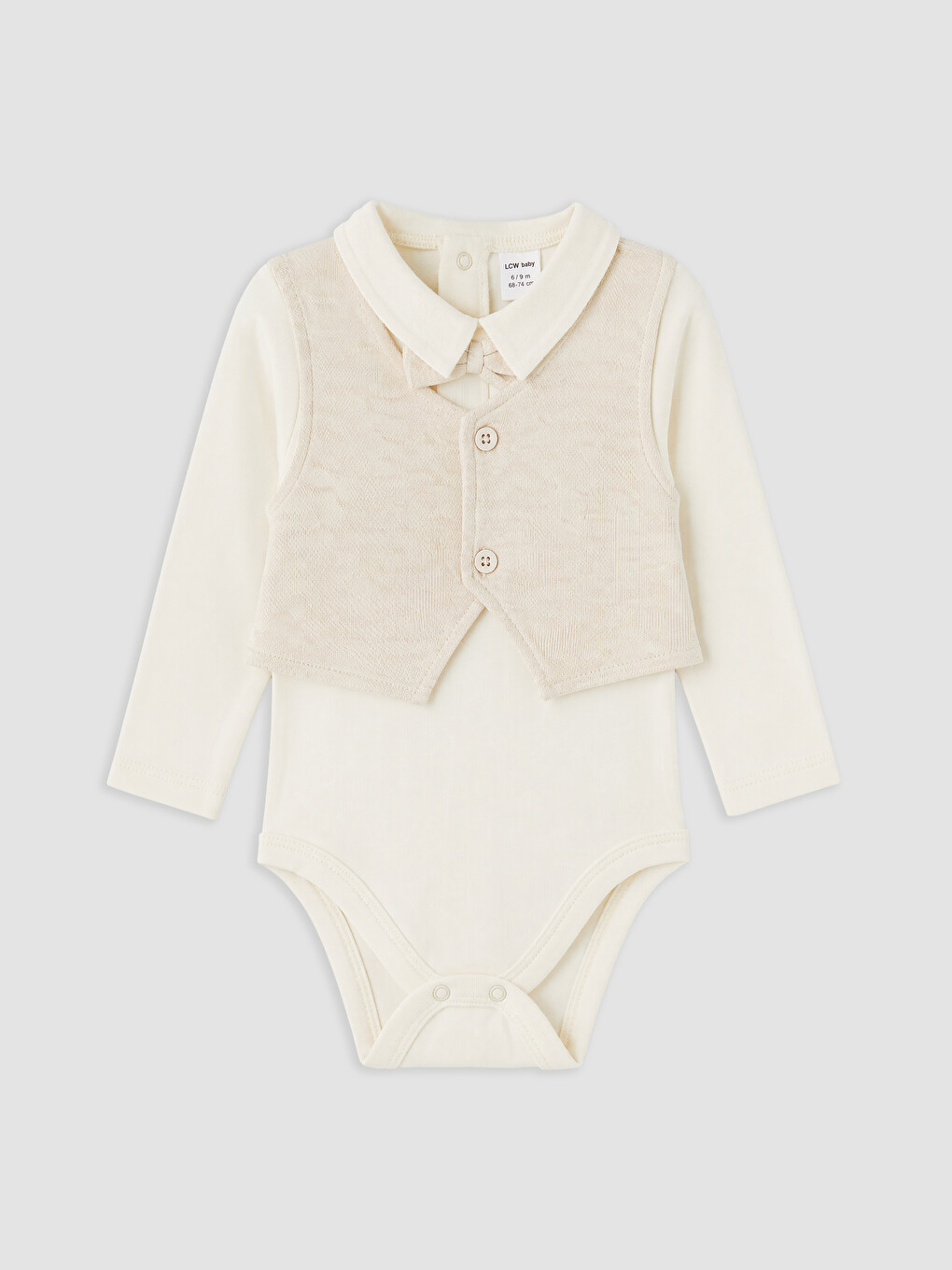 Vest Looking Baby Boys' Body And Pants Set-1