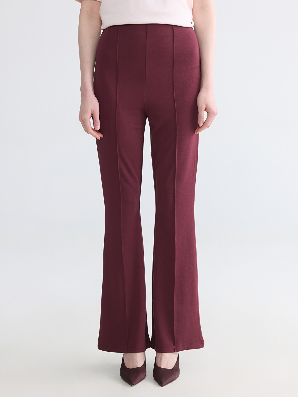 Woman Bordeaux Trousers-1
