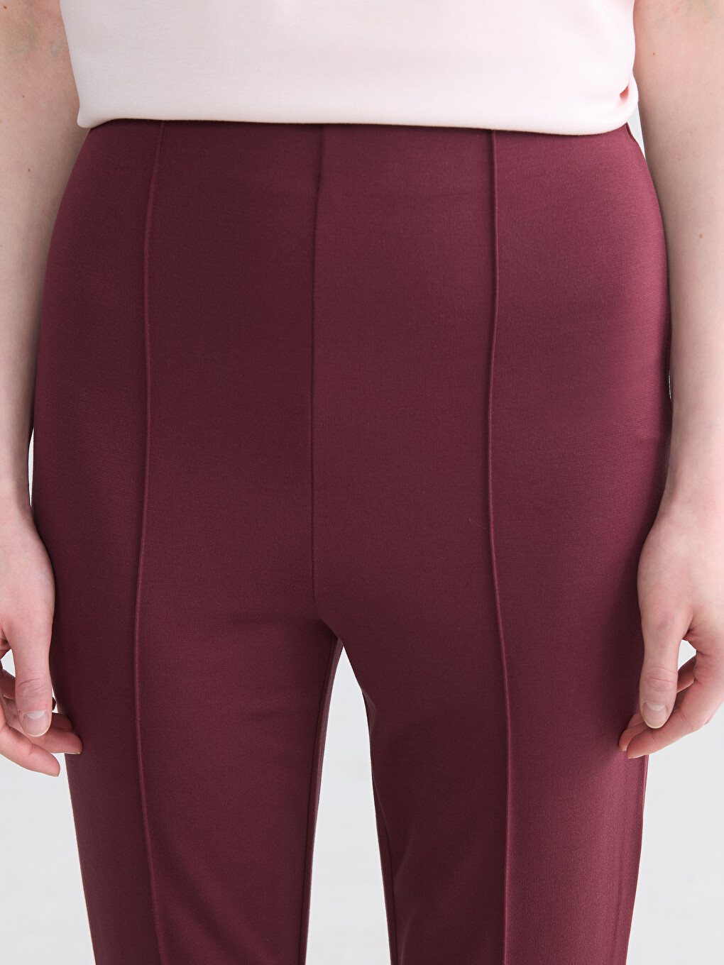Woman Bordeaux Trousers-2