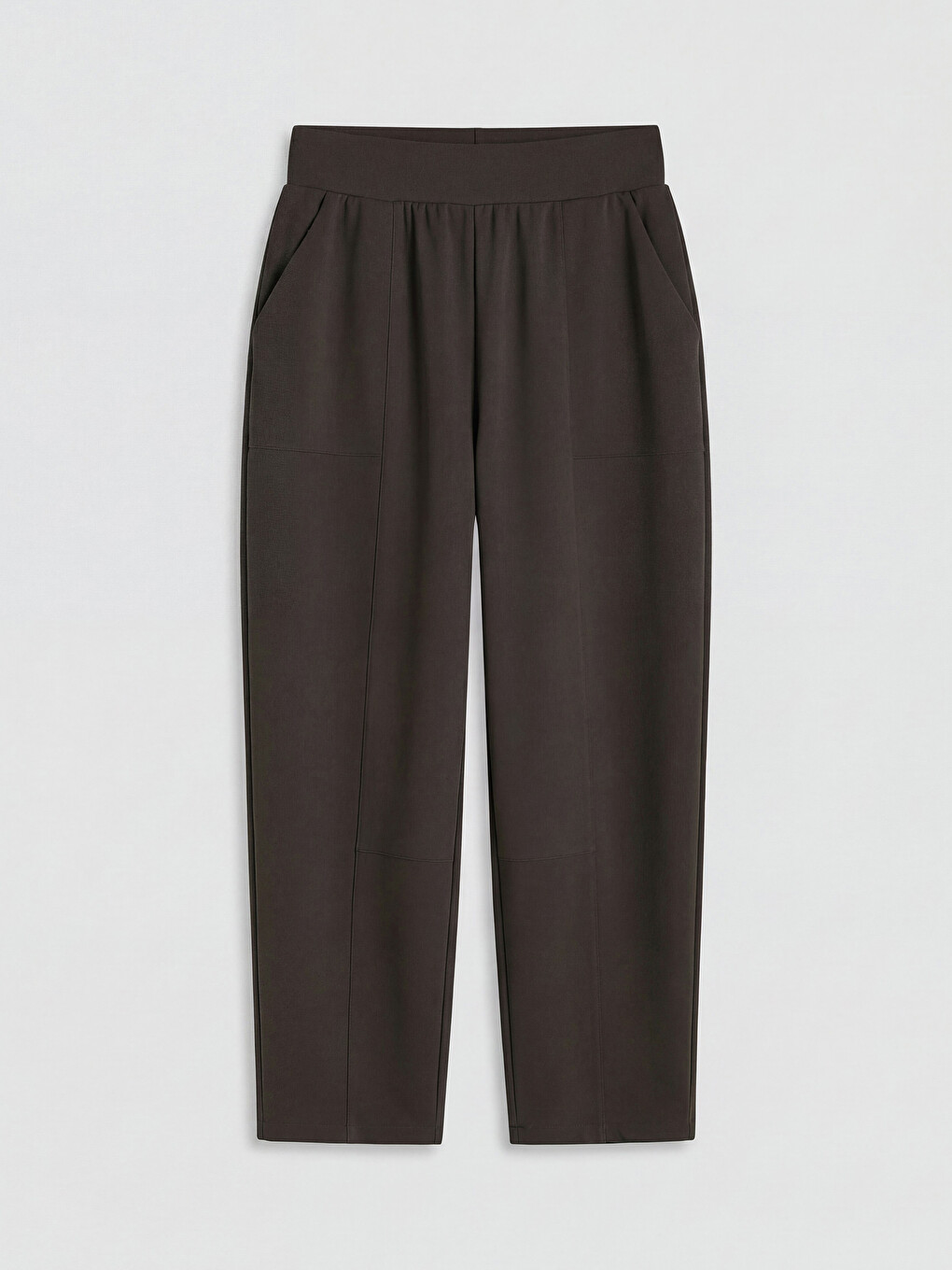 Elastischer Bund Damen Crêpe Hosen-4