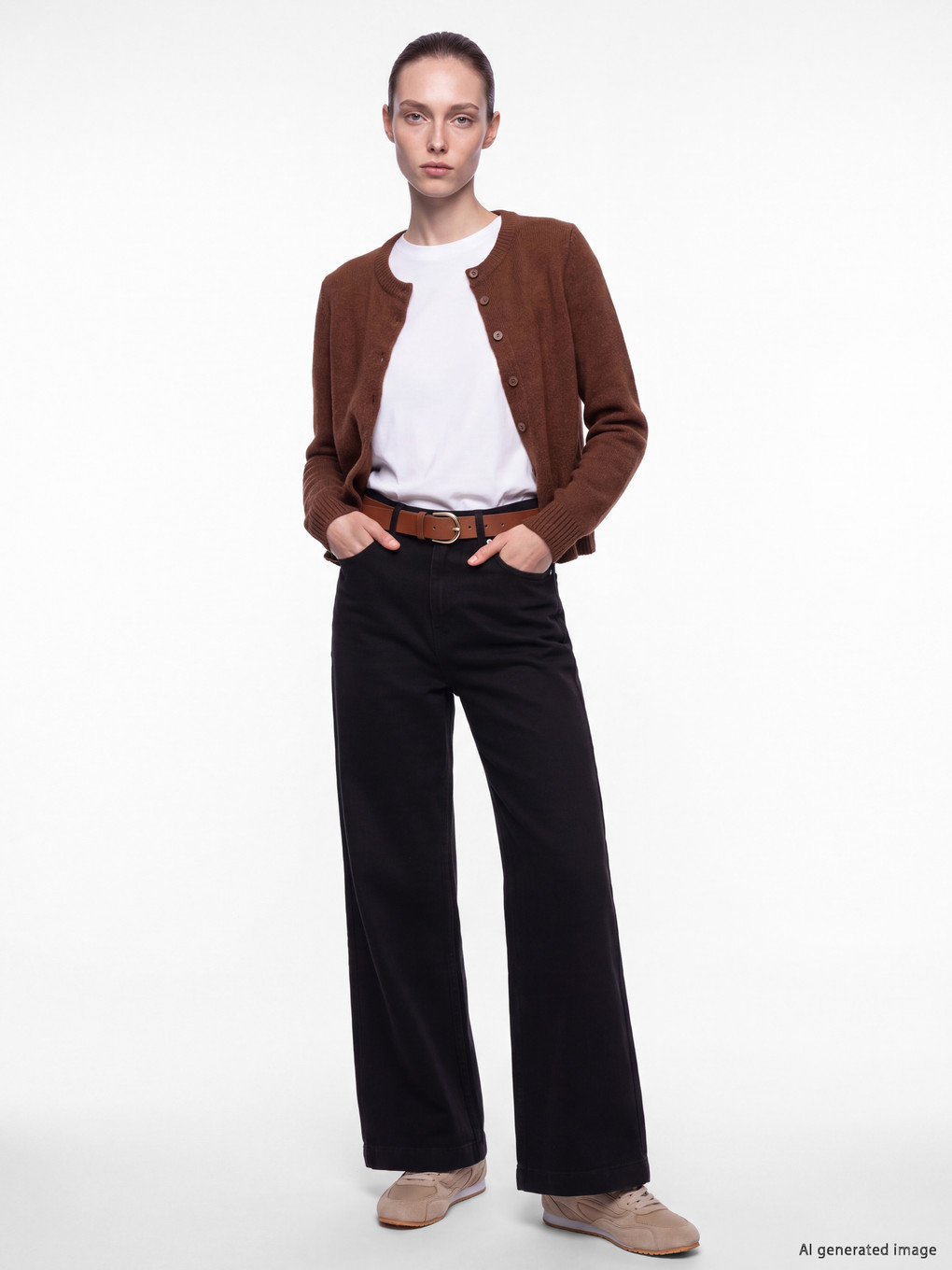 Pocketed Wideleg Jean