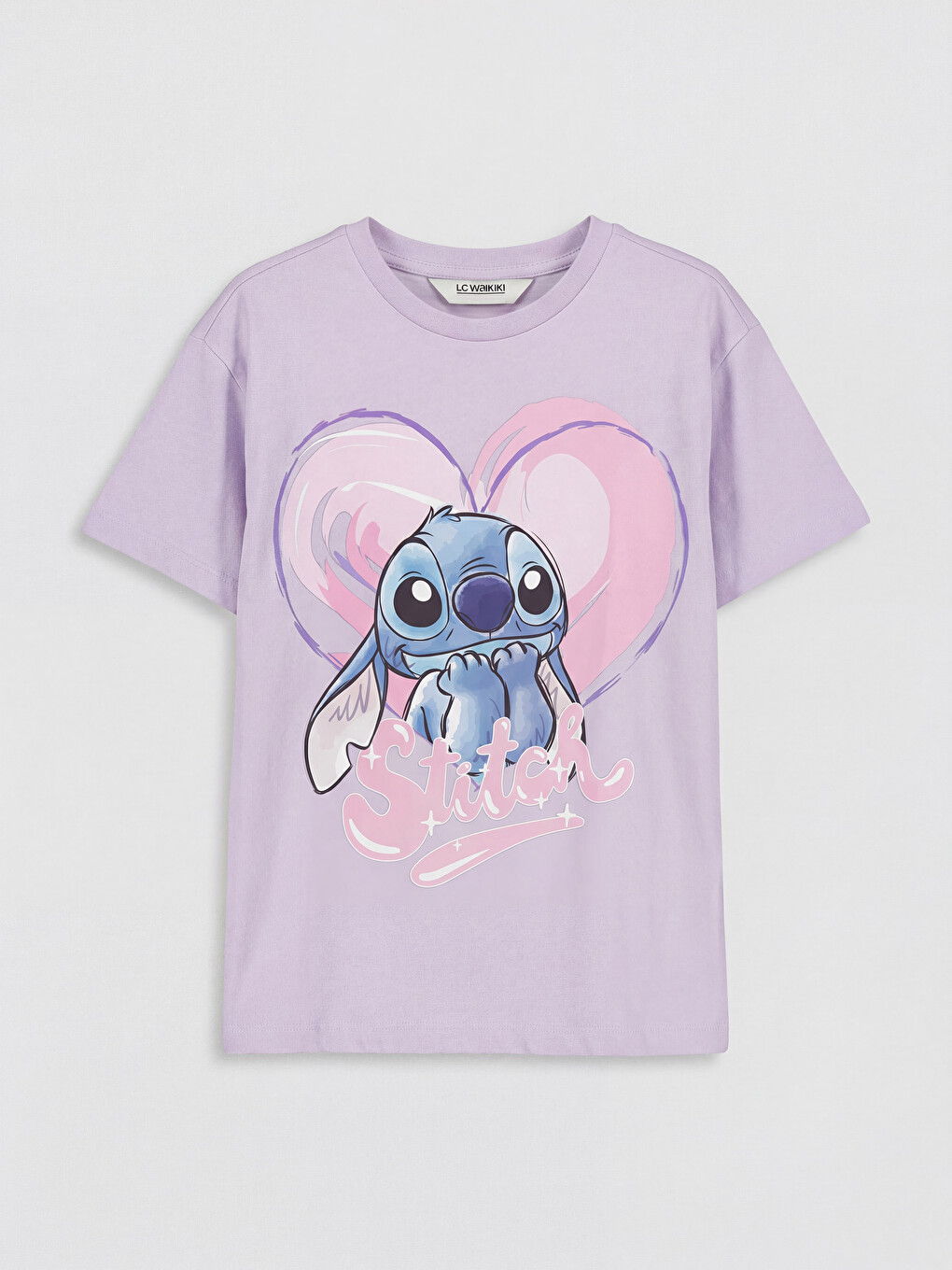 Stitch Printed Girls' T-shirt