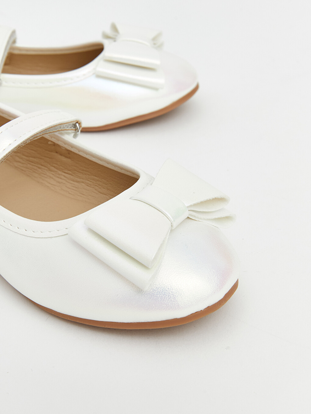 Bow-patterned Girls' Ballet Flats-2