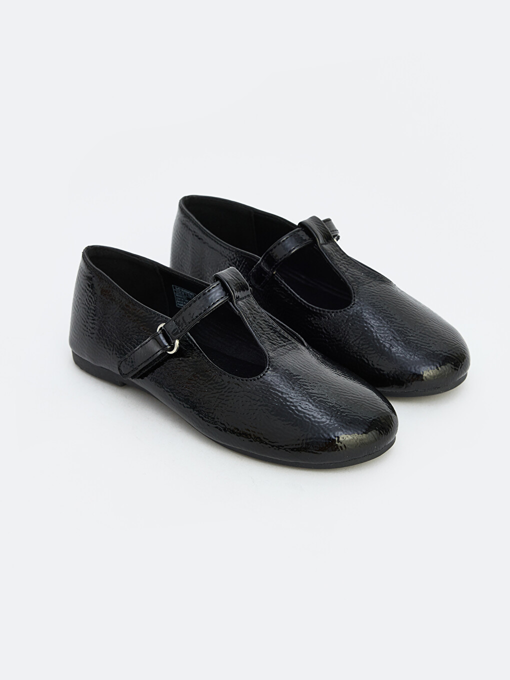 Faux Leather Girls' Ballet Flats