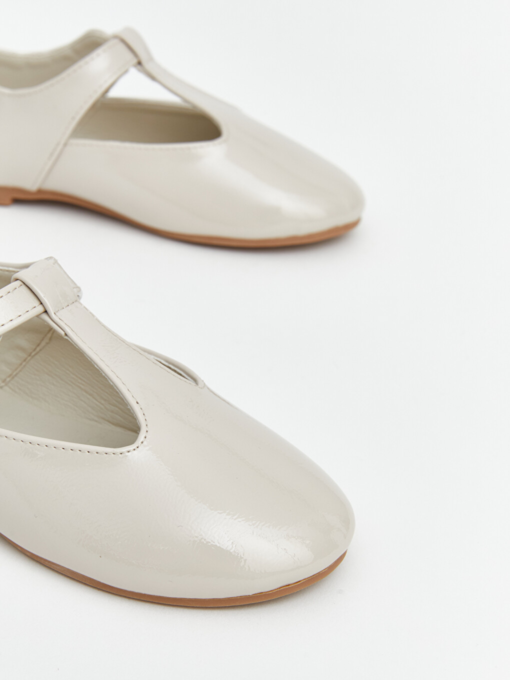 Faux Leather Girls' Ballet Flats-2