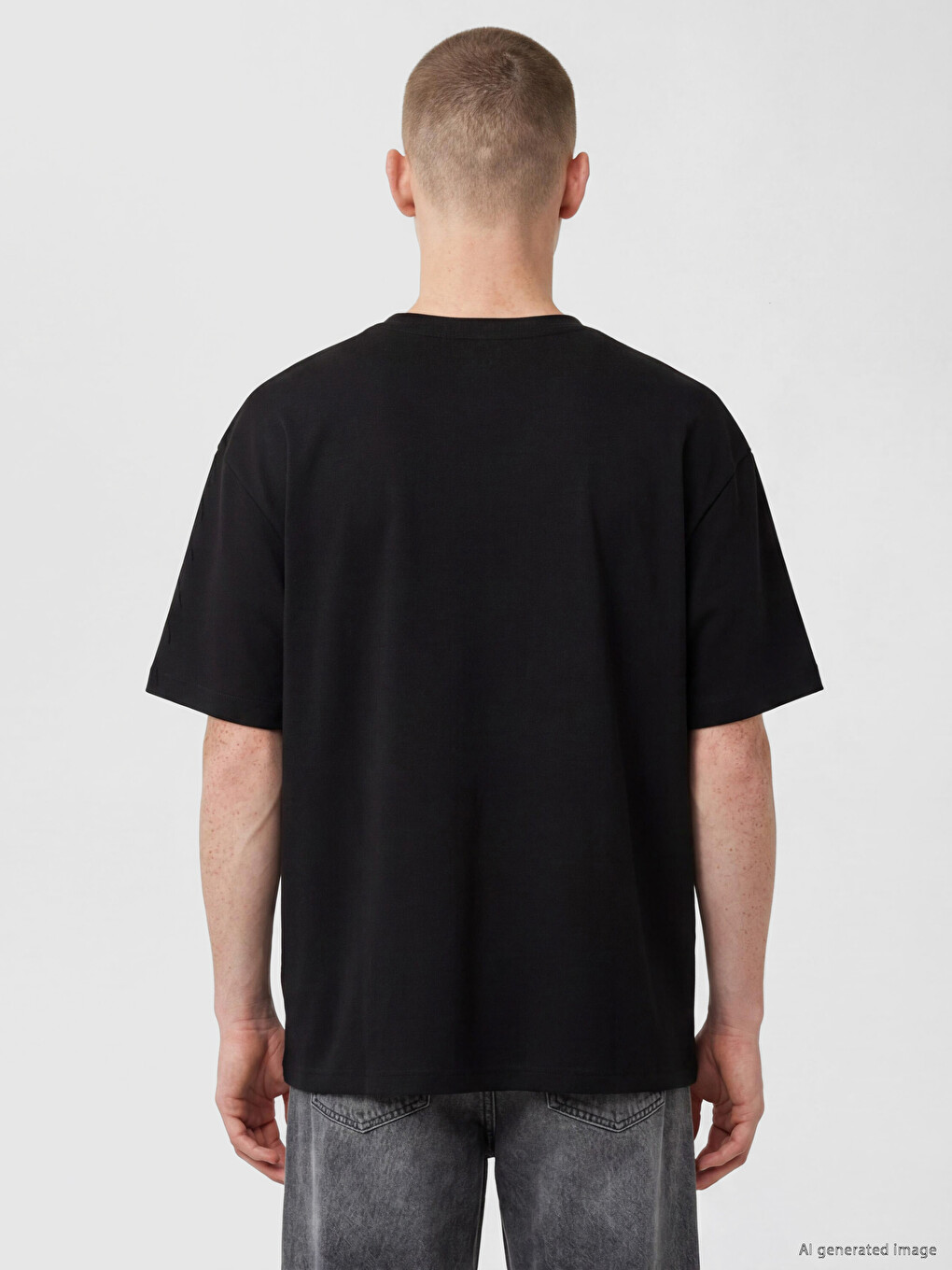 Tricou Negru Bărbat-3