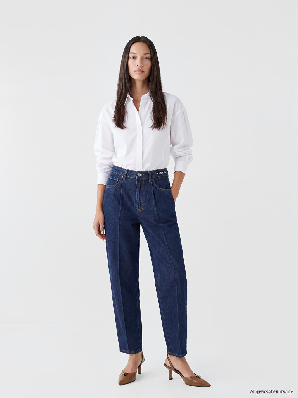 Woman Indigo Jeans-1