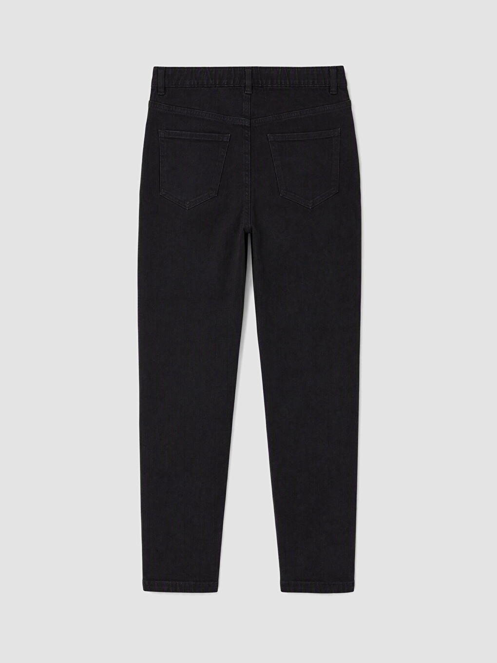 Beli Lastikli Regular Fit Kadın Jean Pantolon-6