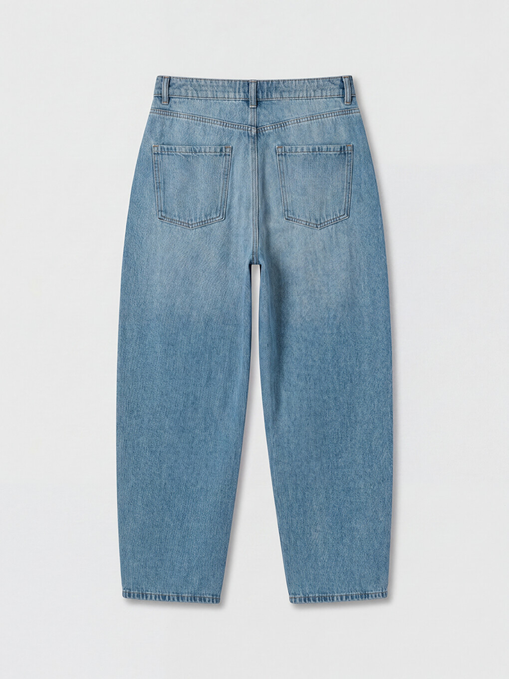 High Waisted Barrel Fit Women's Jeans-4