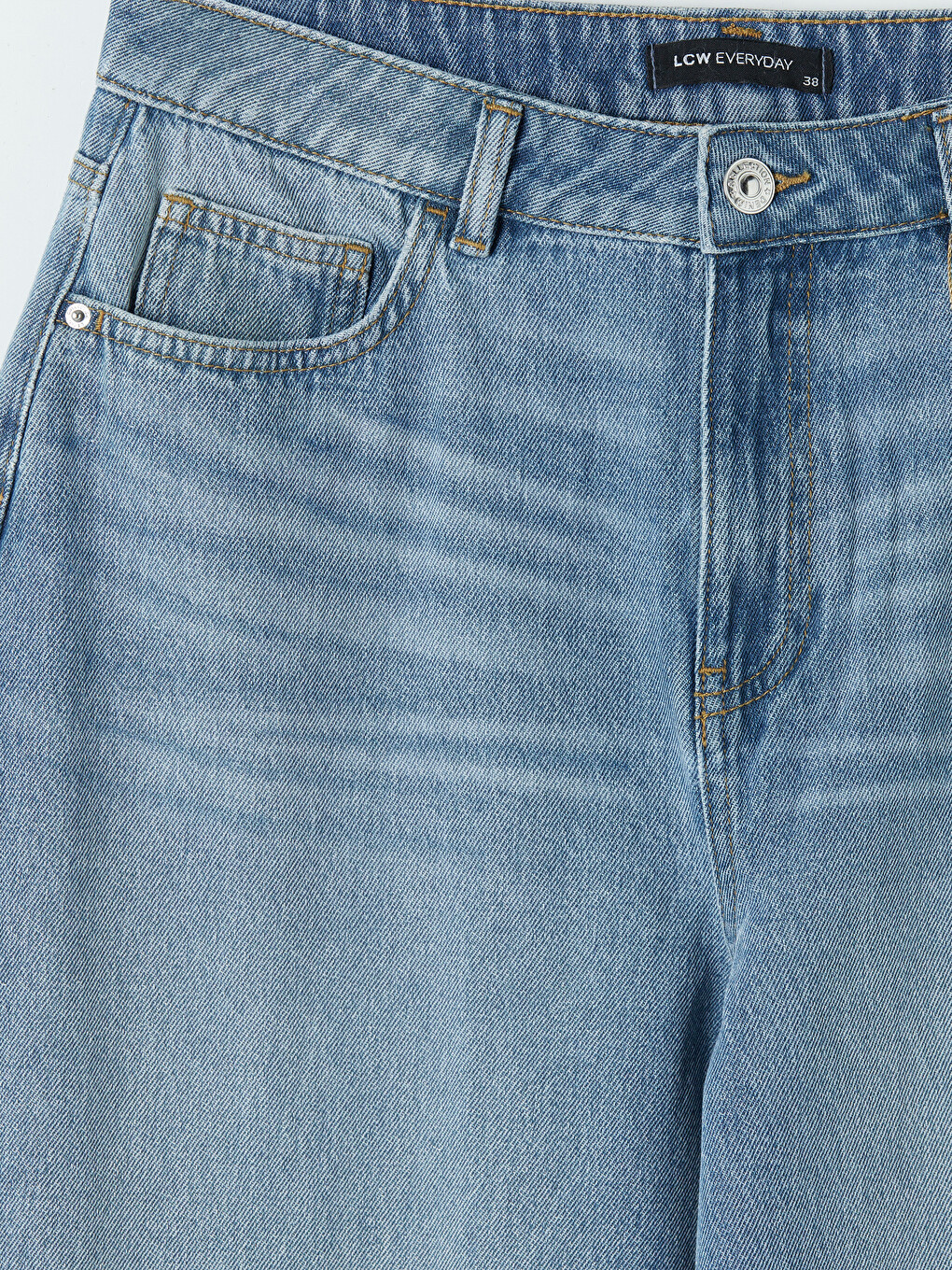 High Waisted Barrel Fit Women's Jeans-5