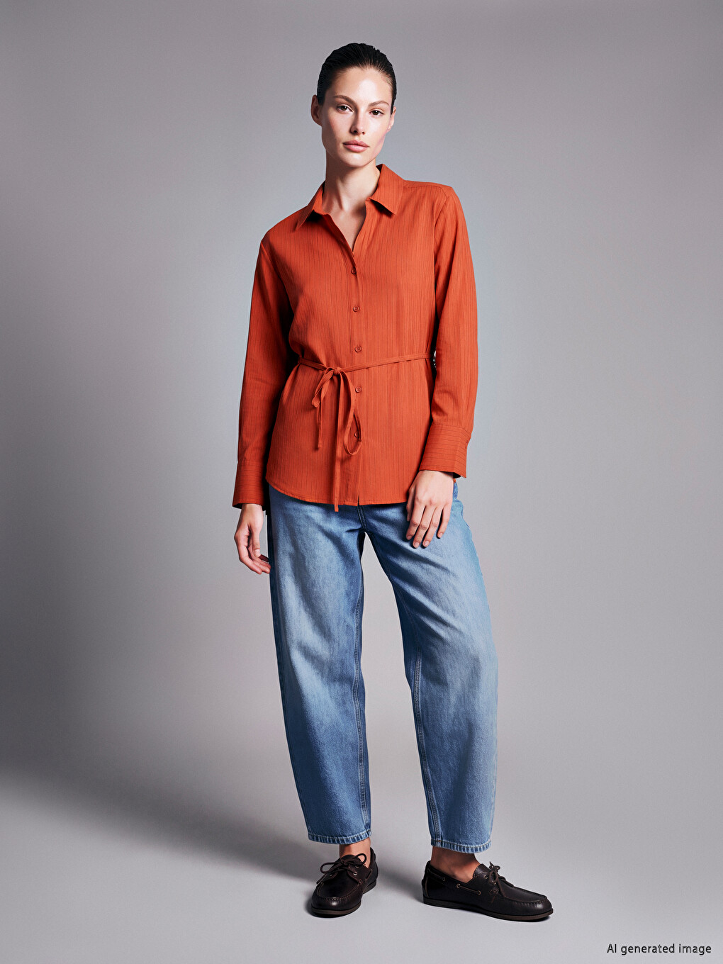 High Waisted Barrel Fit Women's Jeans