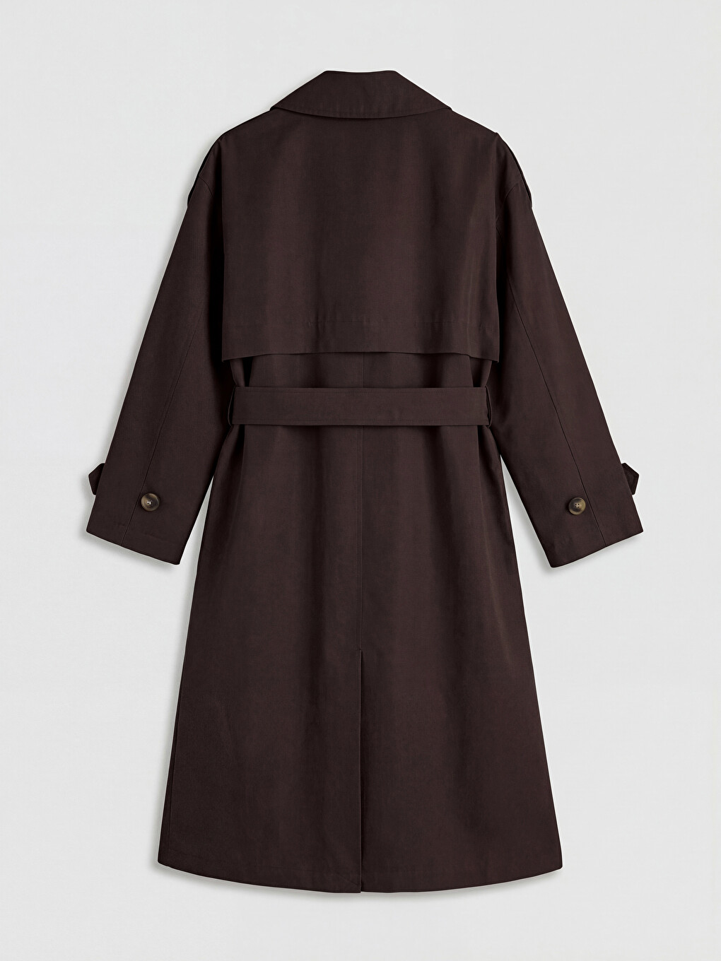 Double-breasted Sash Women's Trenchcoat-6