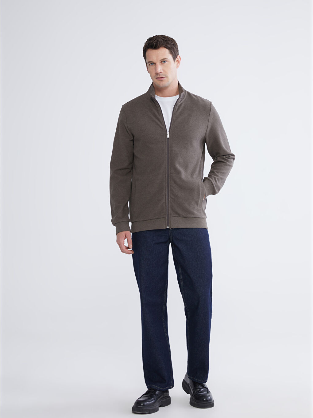 كنزة بسحاب بيج رجل-1