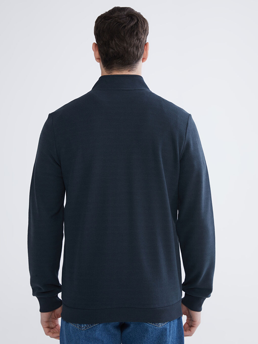 كنزة بسحاب كحلي رجل-3