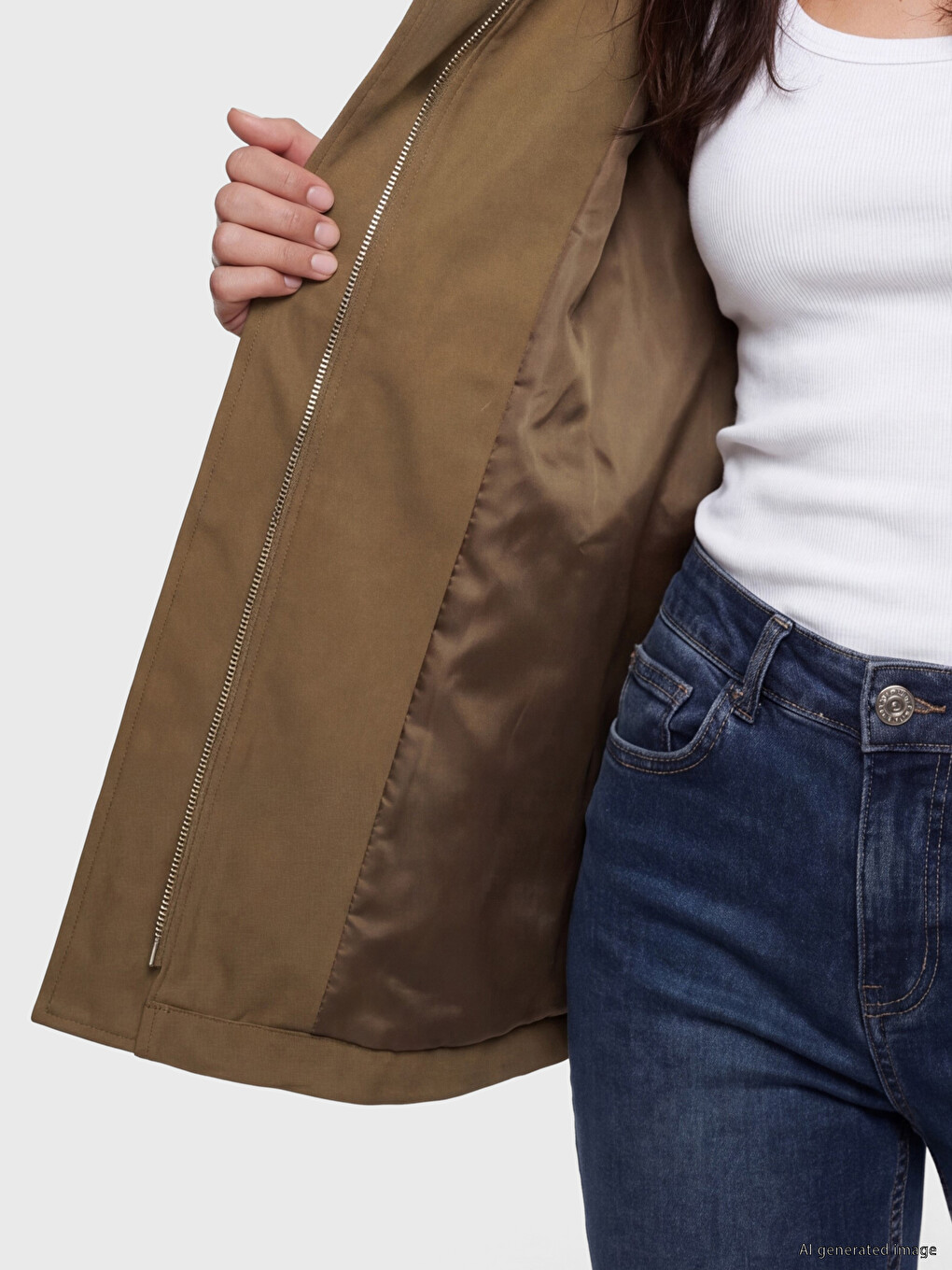Woman Beige Jacket-3