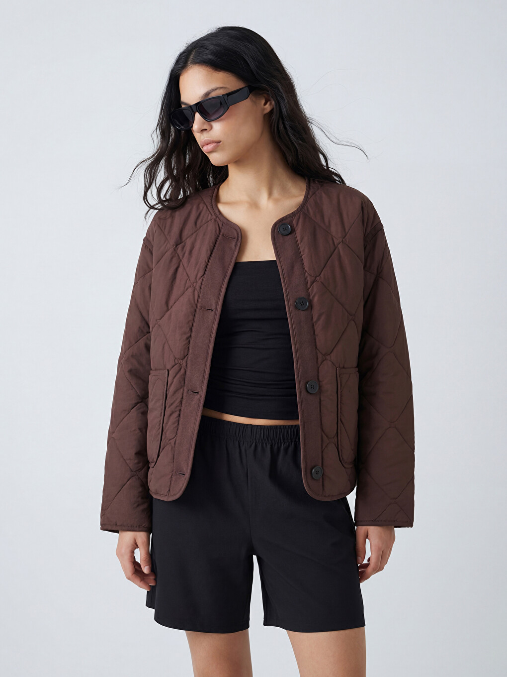Woman Bordeaux Puffer Coat