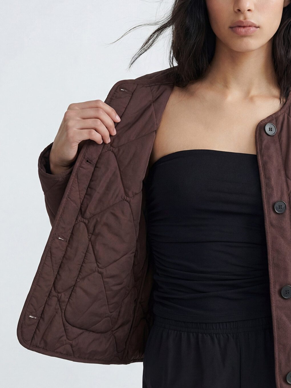 Woman Bordeaux Puffer Coat-2