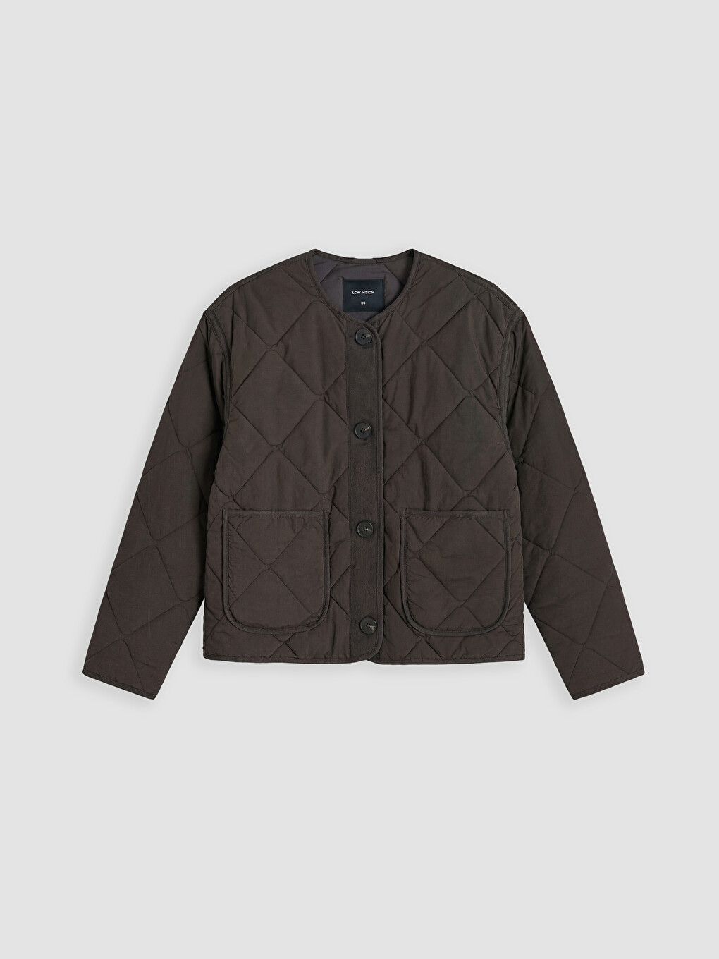 Crew Neck Quilted Women's Puffer Coat-5