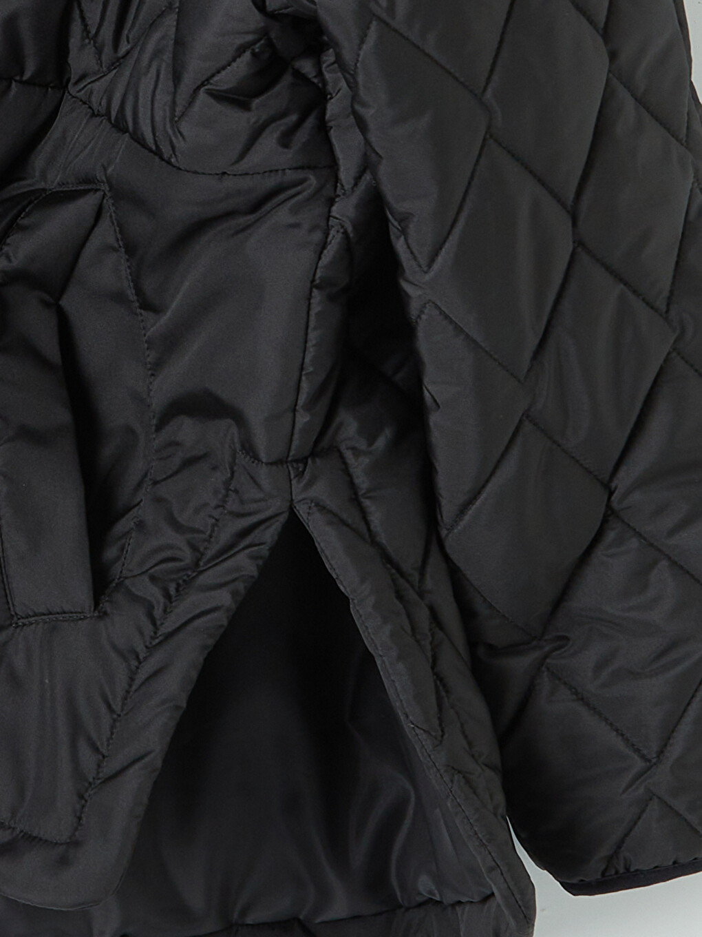 Ženska Puffer Jakna S Kapuljačom S Argyle Uzorkom-7