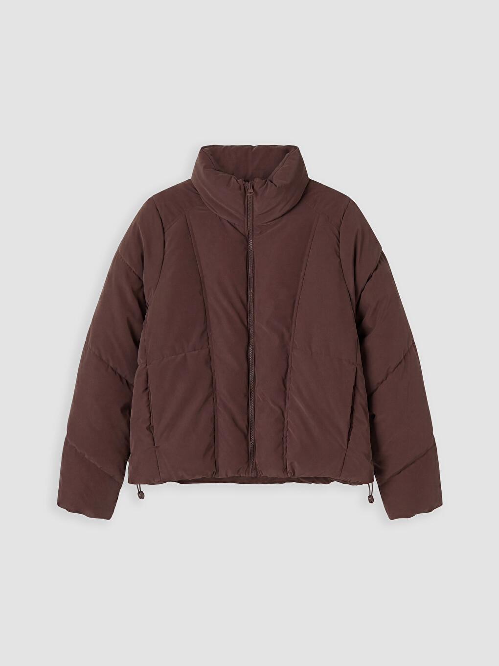 Mock Neck Oversize Women's Puffer Coat-5