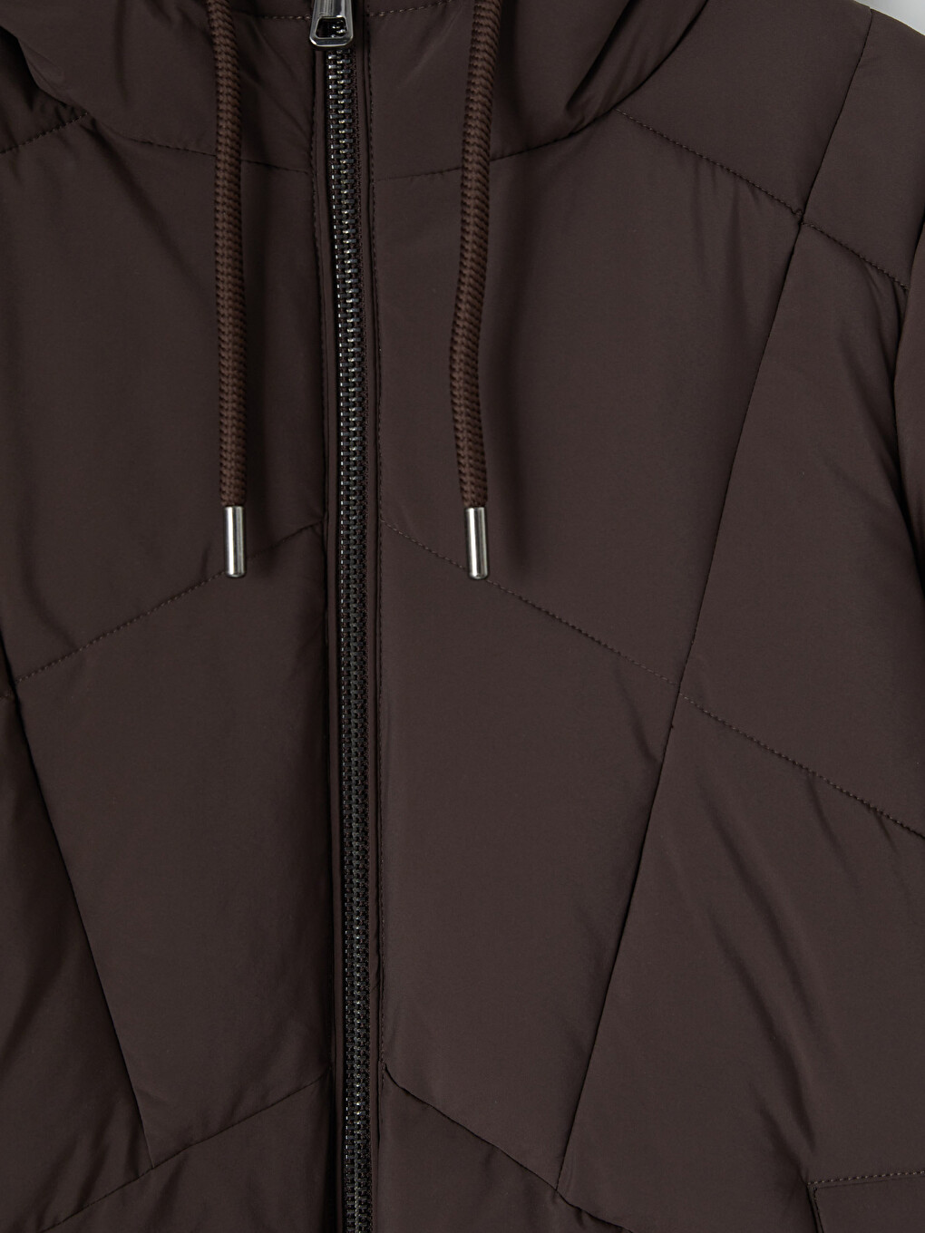 Hooded Quilted Women's Puffer Coat-7