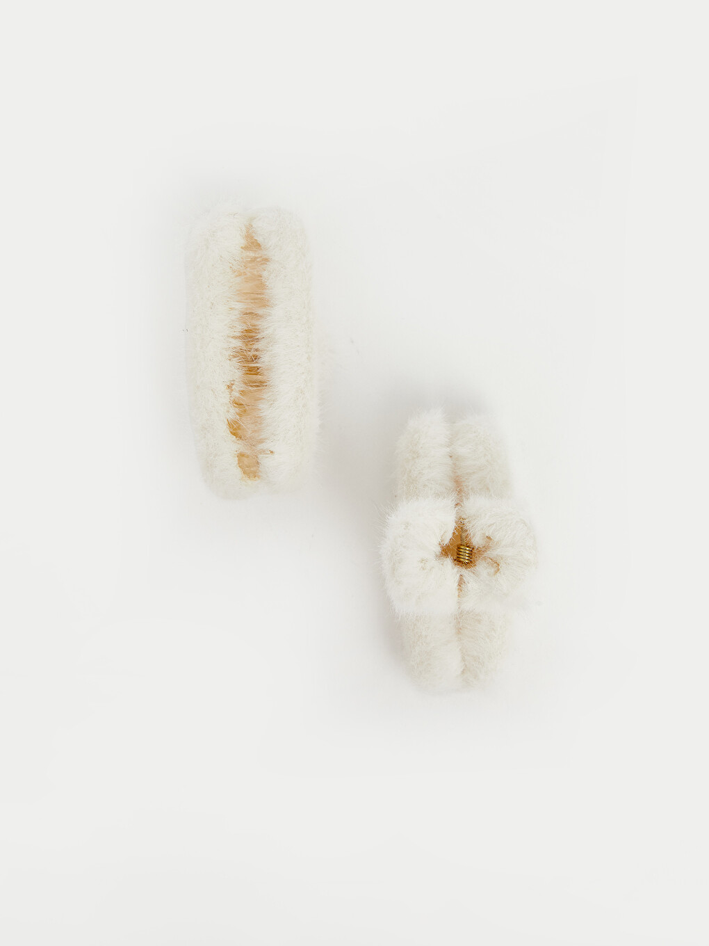 4 Бөліктен Тұратын Мамық Текстуралы Тығырық Қыстырғыш Шаш Аксессуарлар Жиынтығы-2