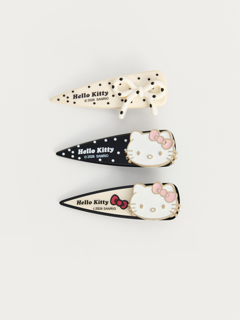 Karışık Hello Kitty Baskılı Kız Çocuk Toka Seti 3'lü-1