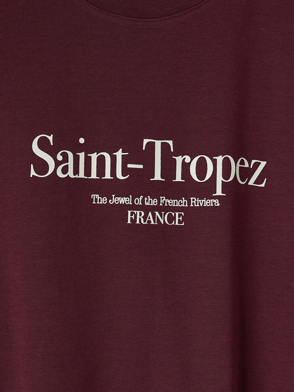 Crew Neck France Printed Women's T-shirt-6